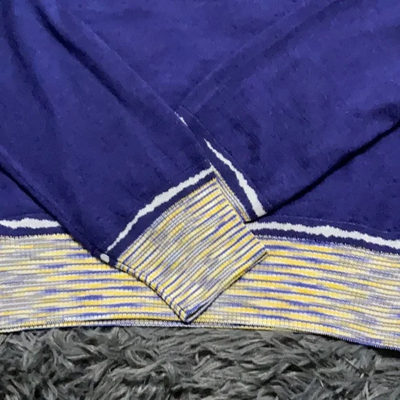 Missoni Cashmere Blend Royal Blue and Cream Crew Neck Sweater EU Size 38 - Picture 9 of 10